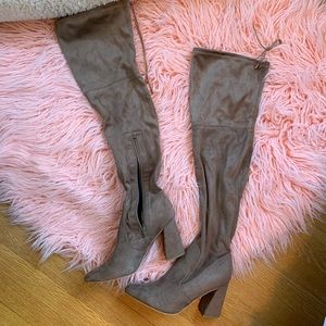 Suede Over the Knee Boots